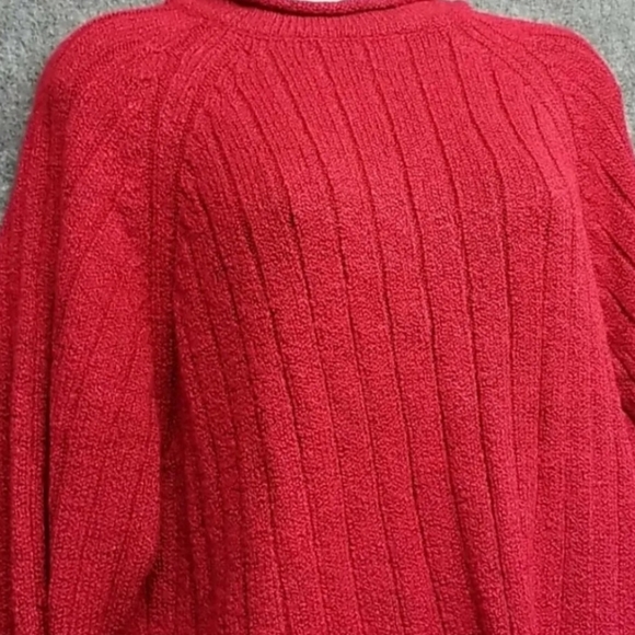 Carolyn Taylor Women's Red Sweater Long Raglan Sleeve Size XL - Picture 2 of 14